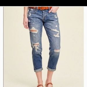 Hollister ripped boyfriend jeans